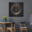 «Minimal Abstract Black 3» par Petals Prints Design, art mural en métal-1071503891
