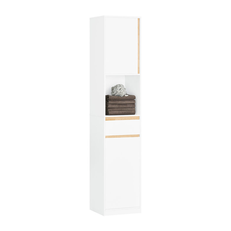 Shabbona Freestanding Bathroom Storage Furniture Set, White
