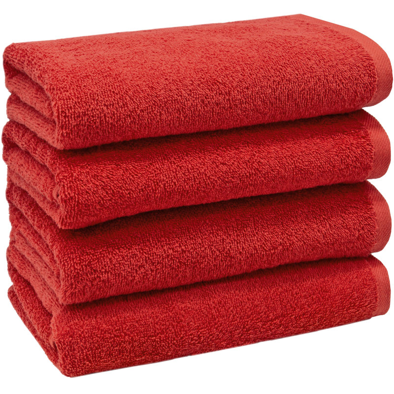 Midweight Hand Towel, Red