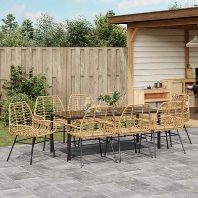 Garden Dining Set Outdoor Furniture Patio Terrace Elegant