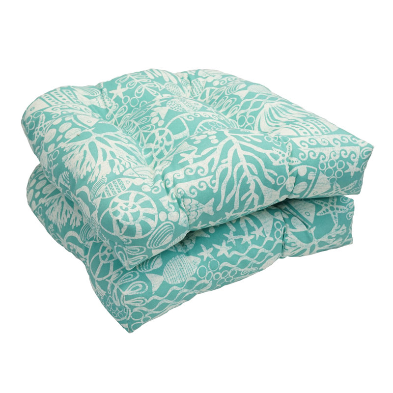 Outdoor 5'' Seat Cushion, Maritime Sea