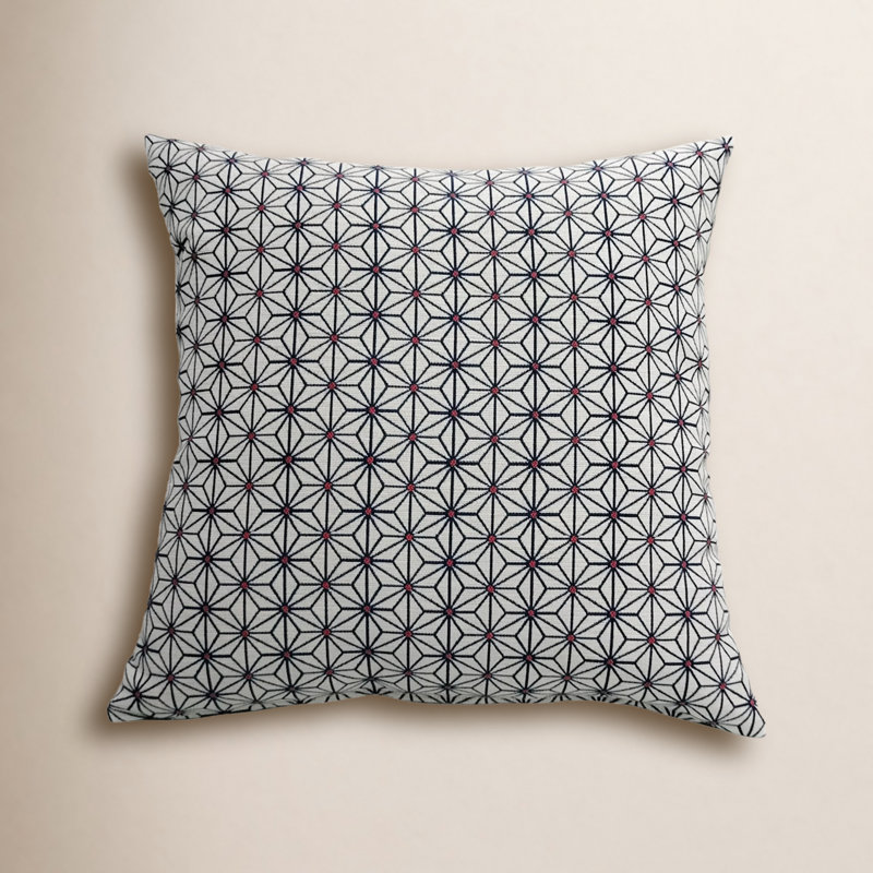 Housse de coussin et insert Liza en bleu / blanc / rouge, 16 po x 16 po