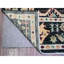 Tapis oriental noir en laine noué à la main angus afghan 9 pi x 12 pi Angora
