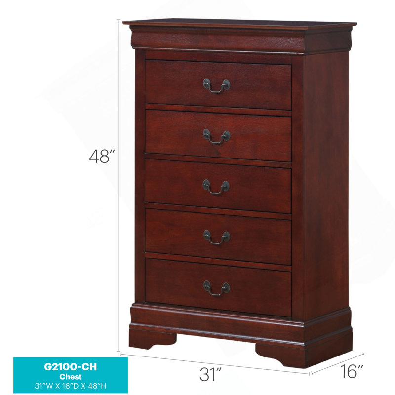 Commode Louisphillipe G2100-CH, cerisier, Cerisier