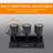 Sunjoy Black Adjustable LED Spotlight with Remote, Battery-Powered 9W Ceiling Light with Magnetic Mount