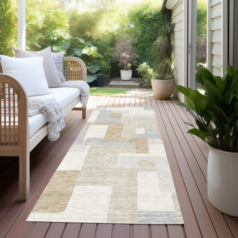  Chayden Non-Slip Indoor / Outdoor Area Rug, Runner 2'3" x 7'6"