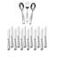 Satin Loft 75-Piece 18/10 Stainless Steel Flatware Set, Service for 12