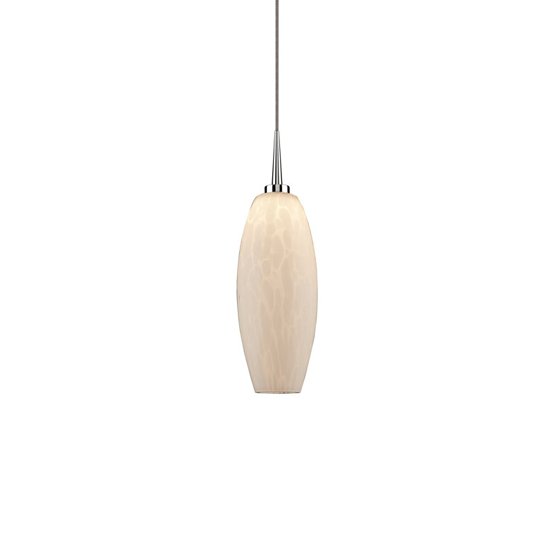 Ciro 1 - Light Chrome LED Pendant, White