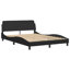 Structure de lit vidaXL sans matelas Hvar noir 137 x 190 cm-570231425-570231424