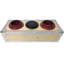Organisateur de table de camping pour l'extérieur avec deux porte-gobelets en polyuréthane isolants et une station de recharge sans fil