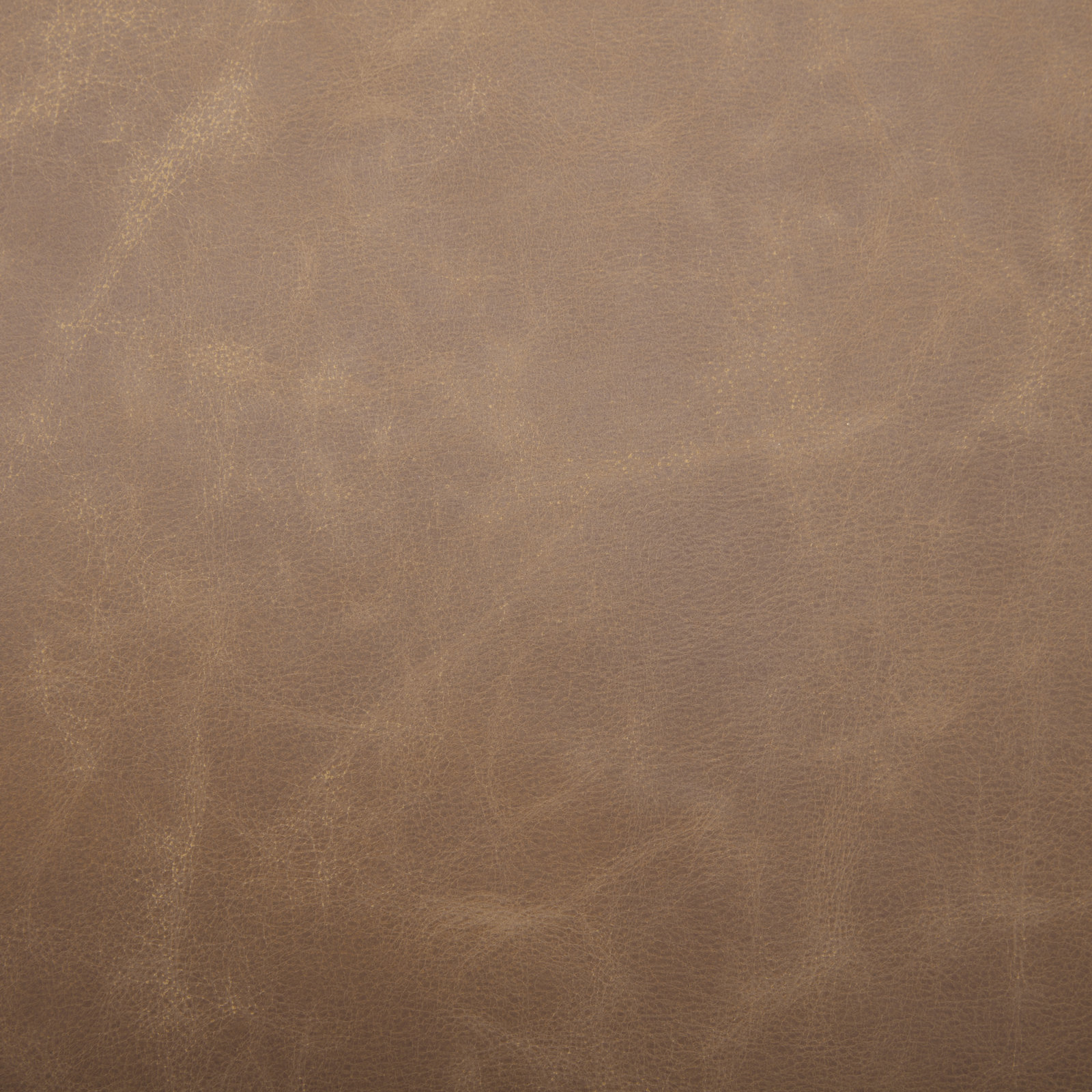 34" Genuine Leather Ottoman, Marseille Brown Genuine Leather