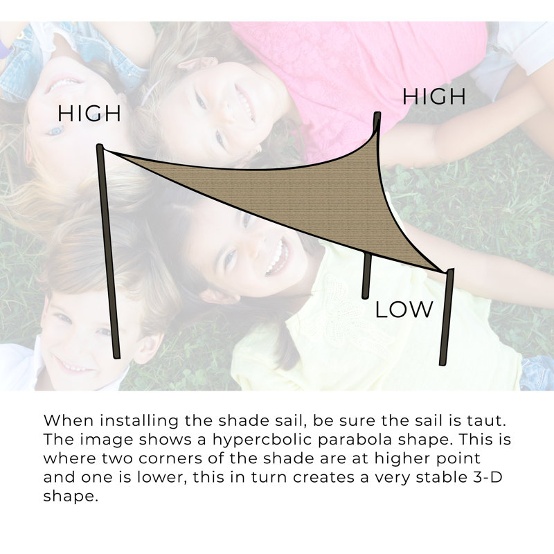 Terracotta Triangle Sun Shade Sail with Stainless Steel D-Rings