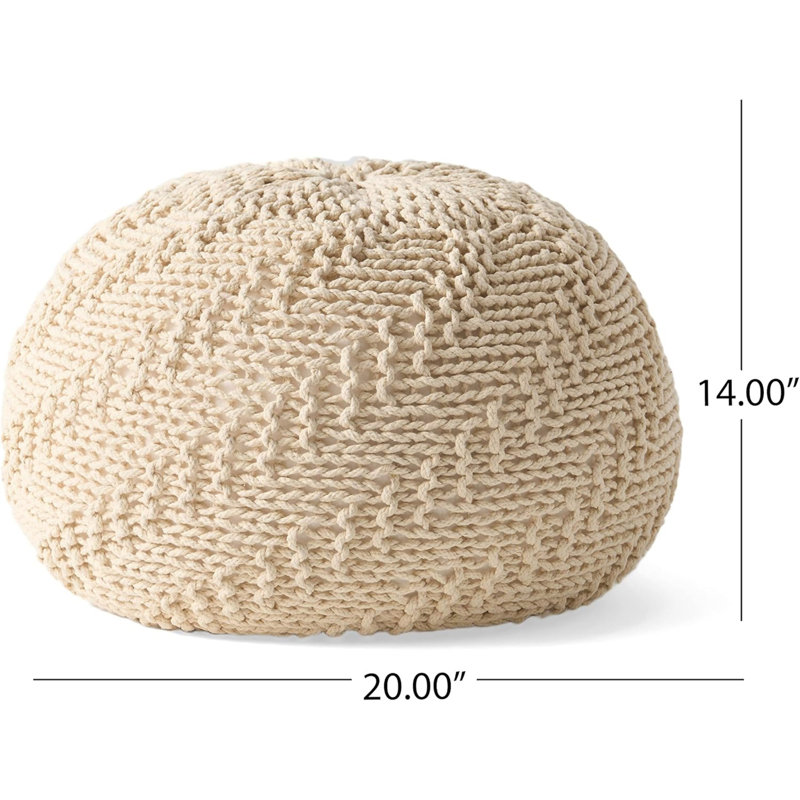 POUF HASEL, Ivoire ivoire