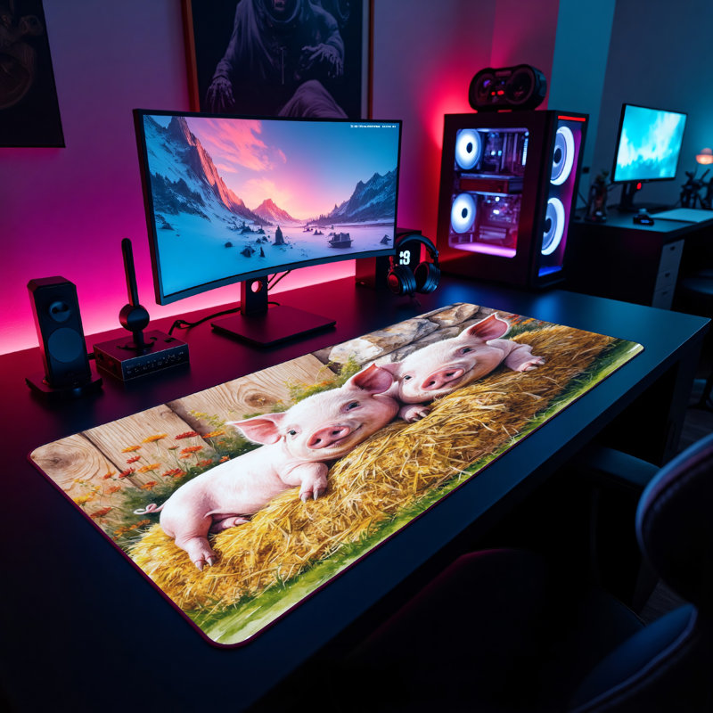 Polyester Desk Pad, 14.4x12.1