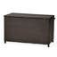 Panier brun pour outils de jardinage, coussins de piscine et de patio - Boîte de rangement en aluminium pour l'extérieur, outils et multi
