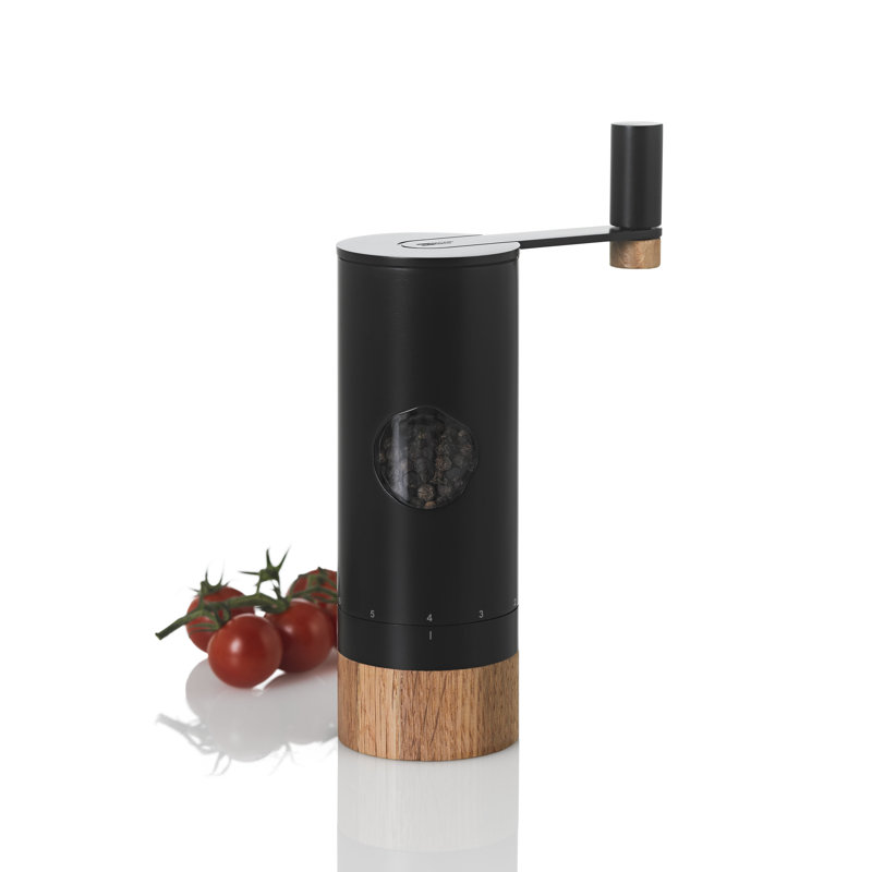 AdHoc Black and Wood Manual Salt and Pepper Grinder