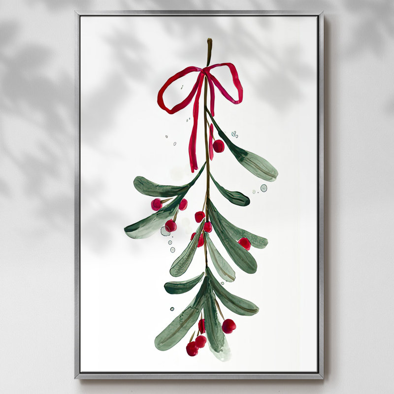 Warm Winter Wishes V, reproduction d'art sur toile, Encadrement argenté, H 25 po x l 17 po x P 1,5 po