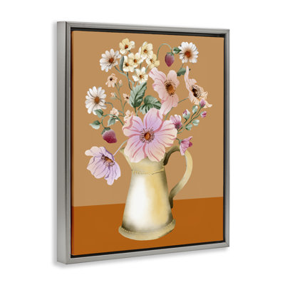 "Garden Florals in Jug", art mural sur toile flottante par Kate Eldridge