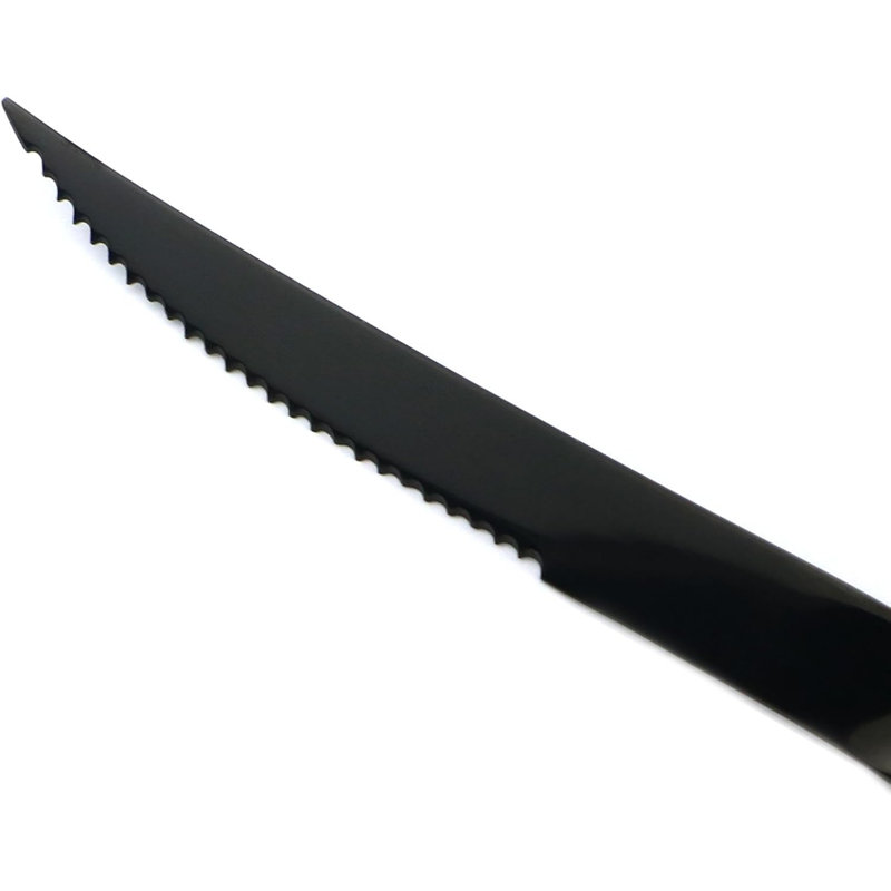Ensemble de couverts 20 pièces en acier inoxydable 18/10 avec couteaux à steak dentelés, finition polie miroir, service pour 4
