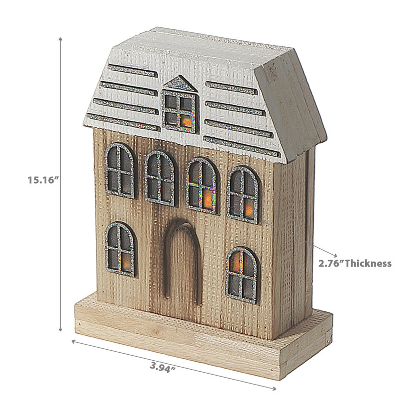 Maison en bois à DEL