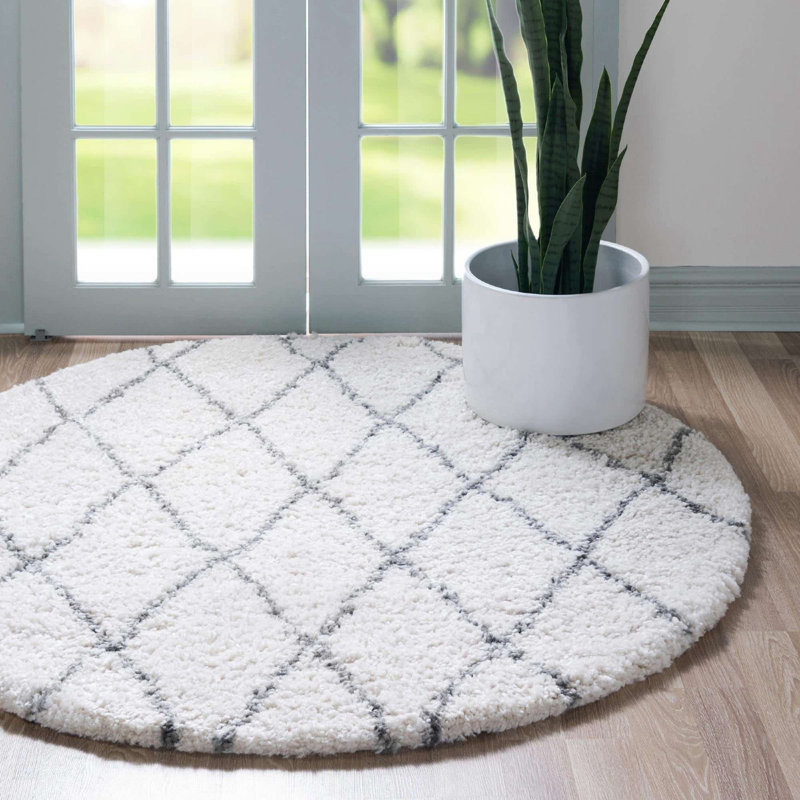 Walshville Oriental Indoor Rug, Round 8'