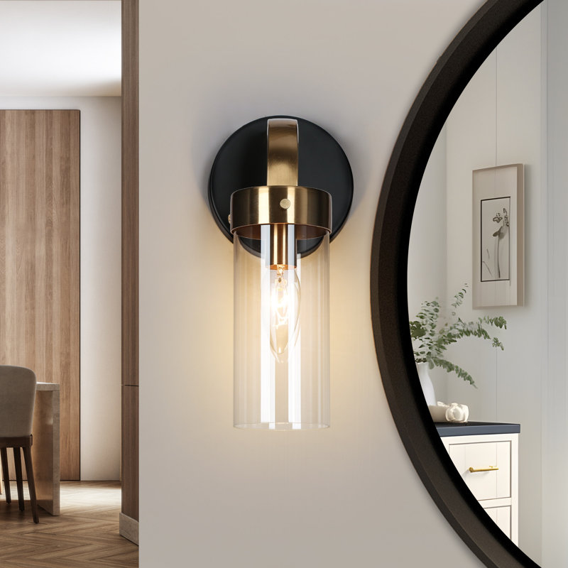 Marcha 1-Light Steel Armed Wall Sconce
