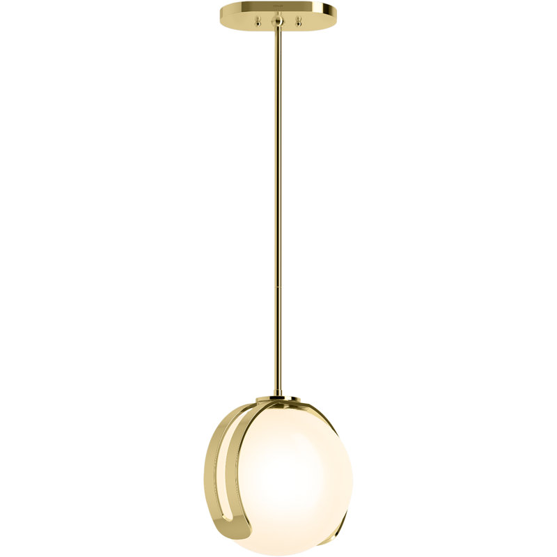 Kraga 10" 1 - Light Pendant, Polished Brass