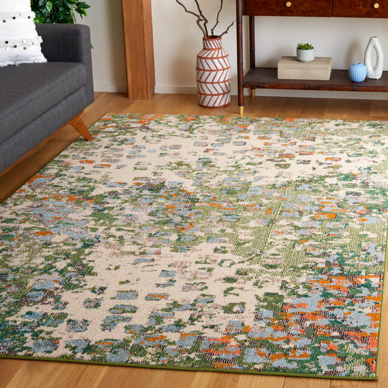 Monaco Performance Abstract Rug, Rectangle 5'1" x 7'6"
