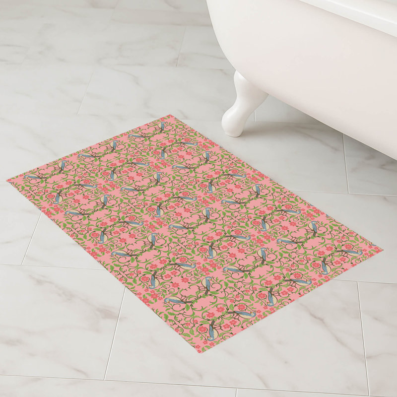 Tapis de bain Myah, Rectangle - L 34 po x l 21 po, Pink