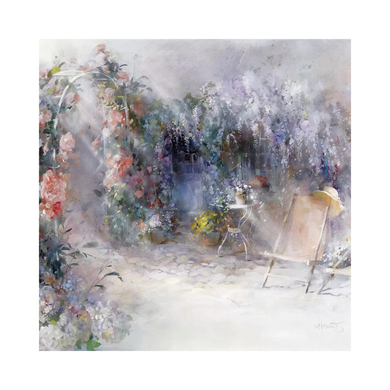 Roses And Lilacs by Willem Haenraets - Wrapped Canvas Print, 30.48 cm H x 30.48 cm W