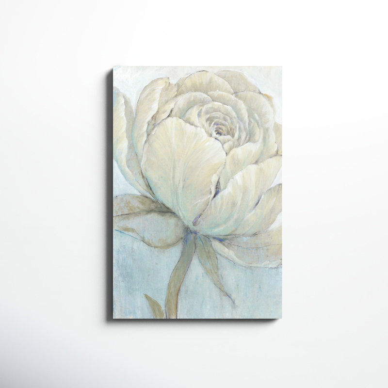 «English Rose II», peinture sur toile, H 36 po x l 24 po