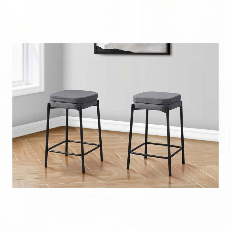 Barstool, Counter Height, Set Of 2,