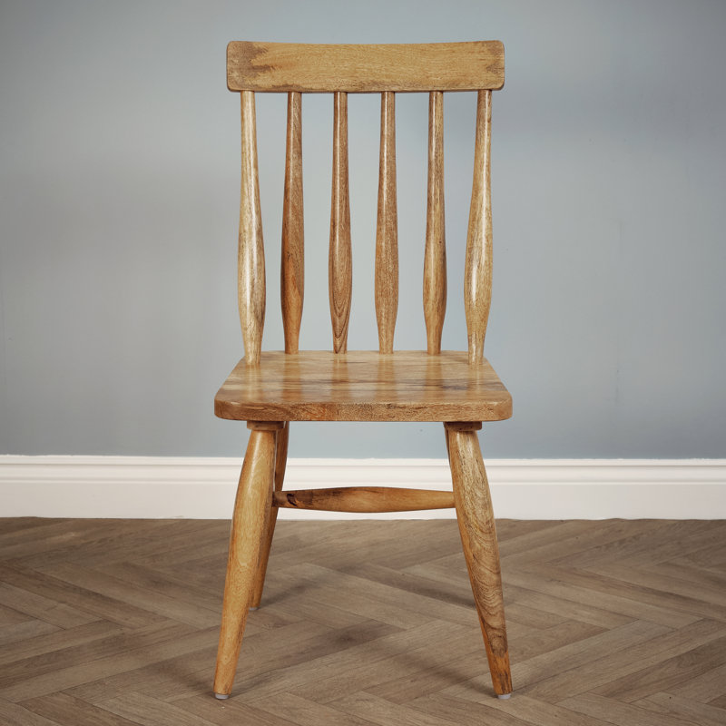 Upholstered Dining Chair, Oak Wood