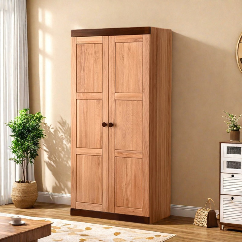 American-style Solid Wood Living Room Wardrobe