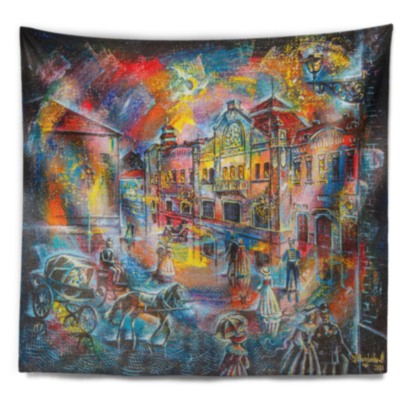 Polyester Tapestry, 32" H x 39" W