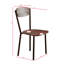 Mobilier de salle à manger 5 pièces rond gris gris