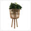 S / 3 DÉCORATIFS À PIEDS EN BAMBOU 11/13/15 po-301185461