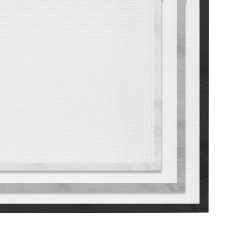 Modern Beige and Gray Abstract Canvas Print with Wood Frame, 11 x 14