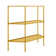 Not For Nothing 38'' W Powder Coated Aluminum Shelving Unit