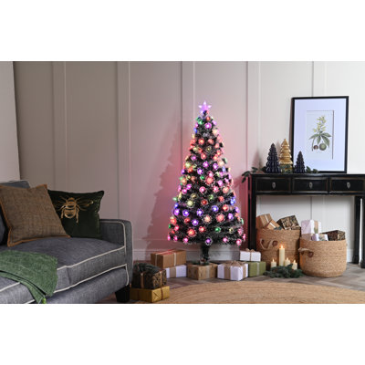 90cm multicolour changing pinecone FO tree