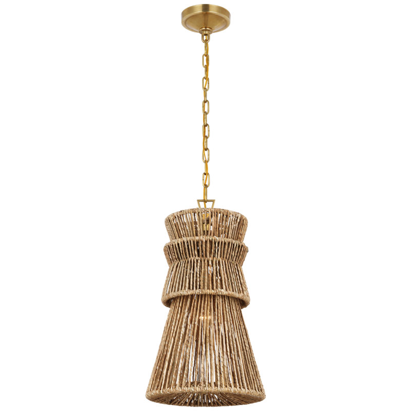 Antigua 1 - Light Pendant, Antique-Burnished Brass, 22.75" H x 13" W x 13" D