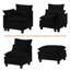 Sectional Modular Sofa L Shaped Fabric Couch With High Supportive & Soft Sponges And Removable Ottoman-1242550006