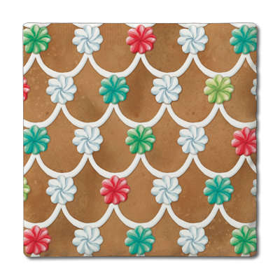 Sous-verre simple Gingerbread Rooftop