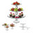 Libbey Selene 3-Tier Glass Footed Server Set