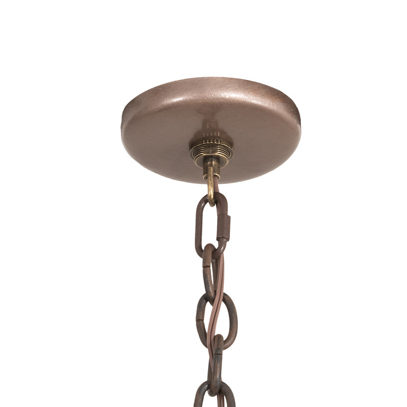 Lustre classique unique à 4 lumières avec accents de bois Drejtori