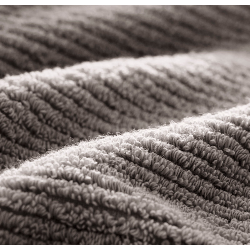 Turkish Ribbed Ribbed Washcloth Set, Cream