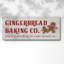 "Gingerbread Bake Co" sur toile, art textuel-1634493404