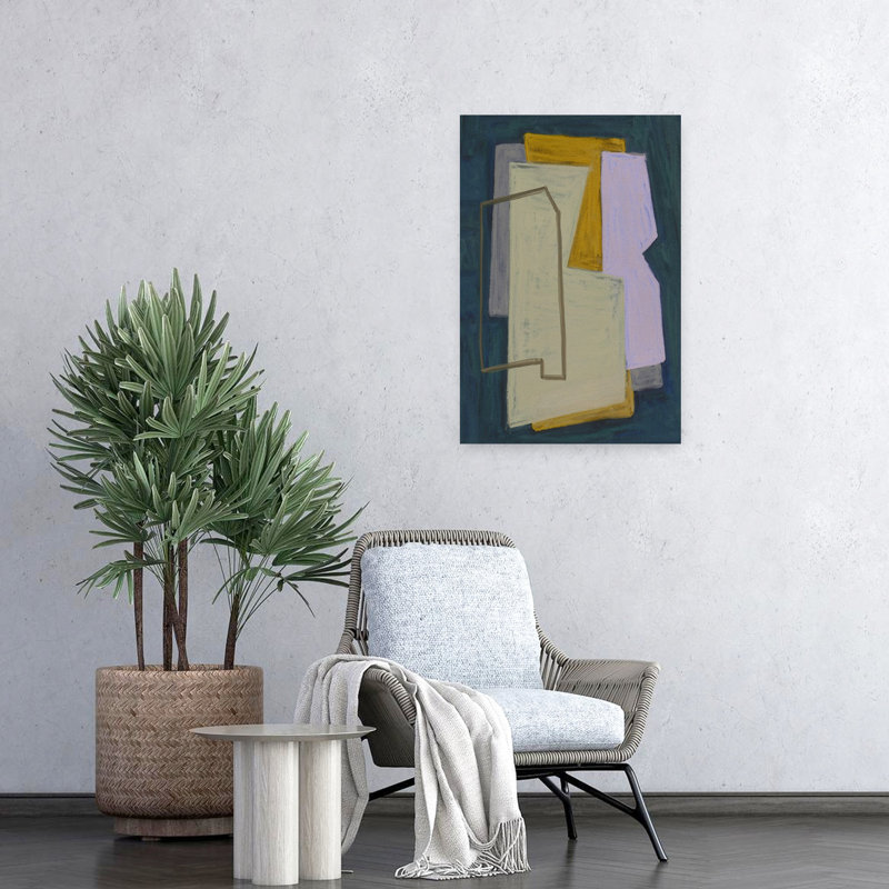 Art contemporain contemporain abstrait, H 24 po x l 16 po