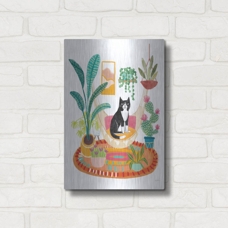 Art mural luxueux «Urban Jungle Spring V2» par Mary Urban, H 16 po x l 12 po