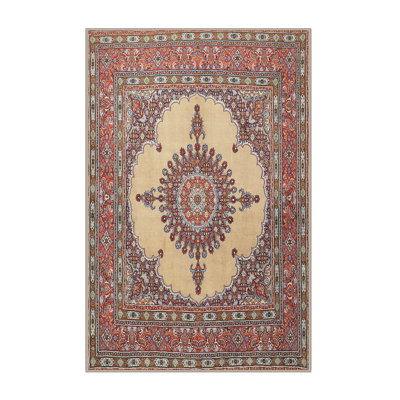 Tapis traditionnel rouge / brun Deux